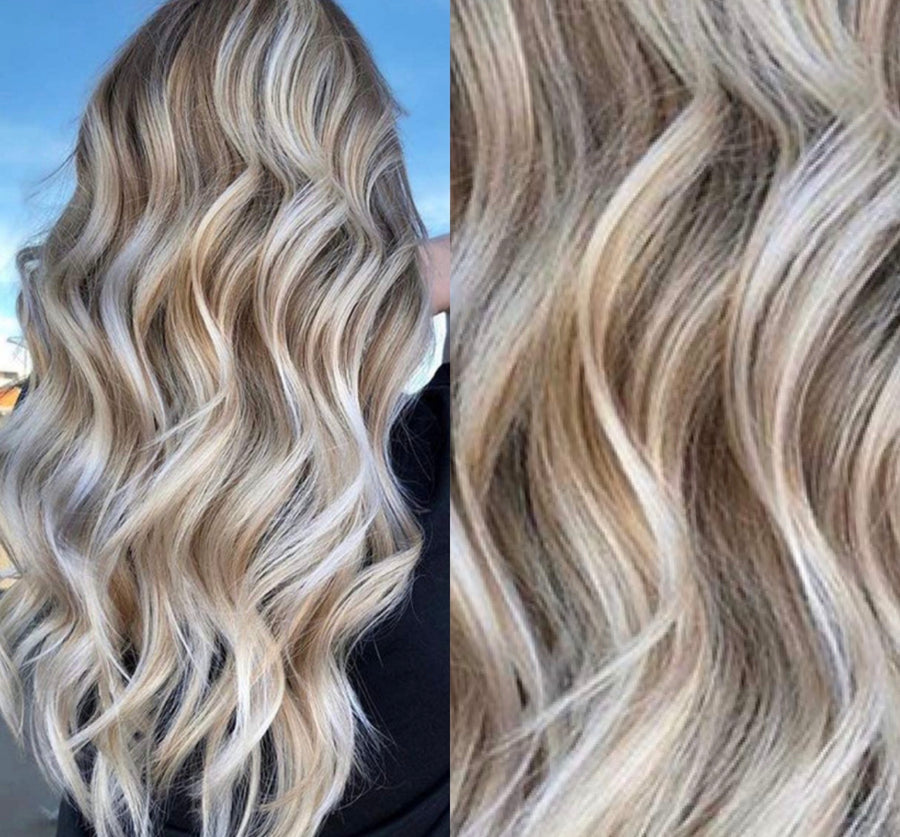 honey blonde and platinum